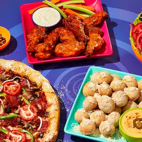 Mellow Mushroom Food Spread