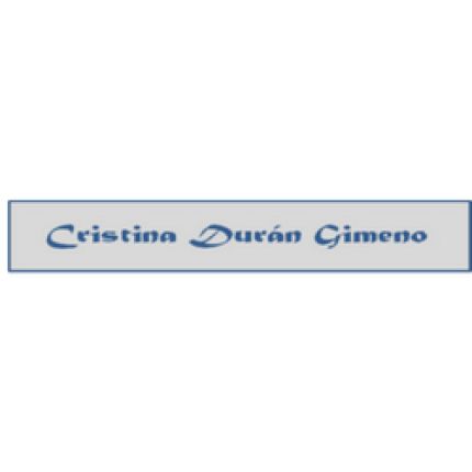 Logo fra Cristina Durán Gimeno Abogada