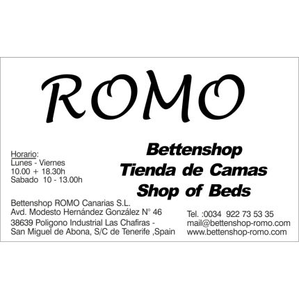 Logotyp från Bettenshop Romo