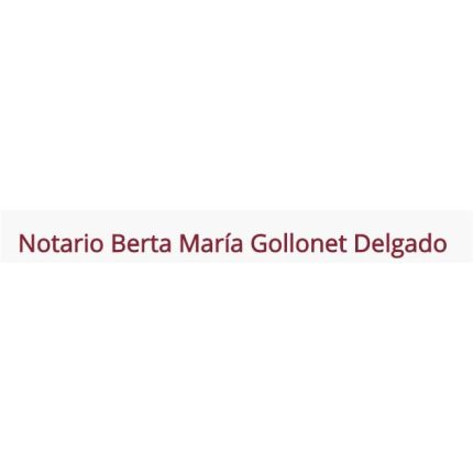 Logotyp från Notaría Berta Gollonet Delgado