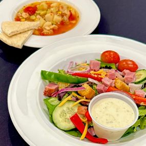 Soup and salad