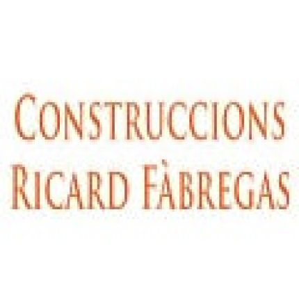 Logo von Construccions Ricard Fàgregas