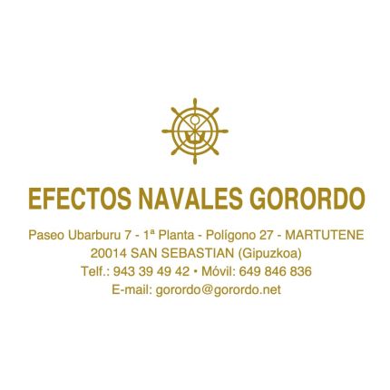 Logotipo de Efectos Navales Gorordo