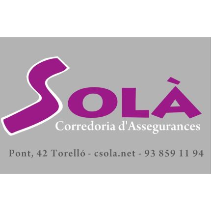 Logo van Assegurances Corredoría F. Solá S.L.