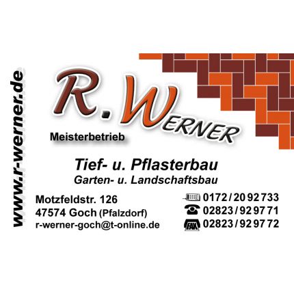 Logo van R.Werner Tief- u. Pflasterbau, Garten- u. Landschaftsbau