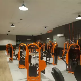 Zona de entrenamiento de peso guiado