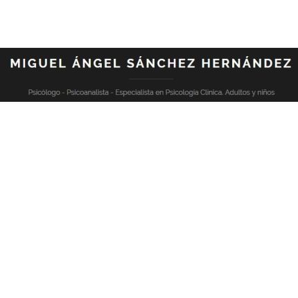 Logotipo de Miguel Ángel Sánchez Hernández. Psicólogo Clínico. Psicoanalista