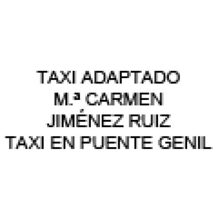 Logo od Taxi Adaptado Mª Carmen Jimenez Ruiz