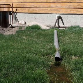 Sludge through sump pump onto lawn from basement