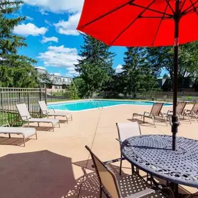 Pool at Hamilton Trace apartments in Road Okemos, MI