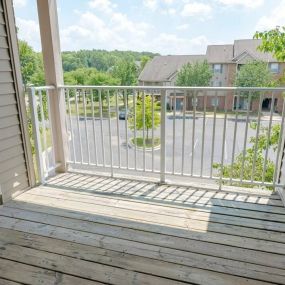 Balcony at Taylor Michigan apartment