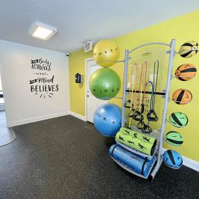 Gym at Kentwood apartment