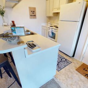 Kitchen at Castle Pointe Apartments in Lansing, MI