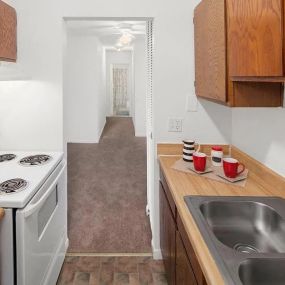 Kitchen in apartment in Warren