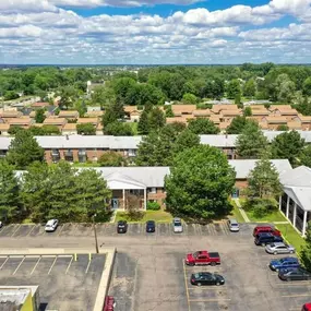 Overhead view of apartment in Warren