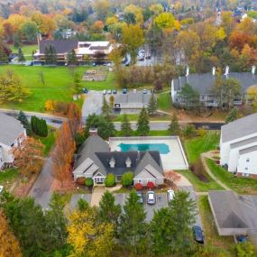 Overhead view at Burwick Farms Apartment Homes at Howell, MI