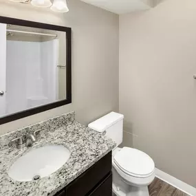 Bathroom at Burwick Farms Apartment Homes at Howell, MI