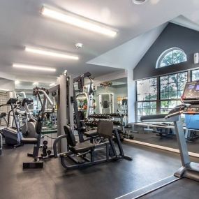 Gym at Madison Heights apartment