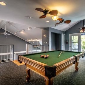 Pool table at Madison Heights apartment