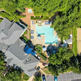 Overhead view of apartment in Madison Heights