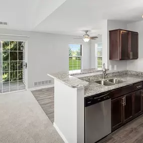 Kitchen at Madison Heights apartment