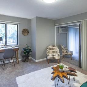 Bedroom at Nemoke Trails apartments in Haslett, MI