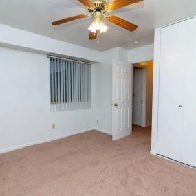 Bedroom at Lakewood Apartments in Haslett, MI