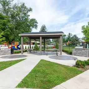 Gazebo at apartments in Grand Rapids