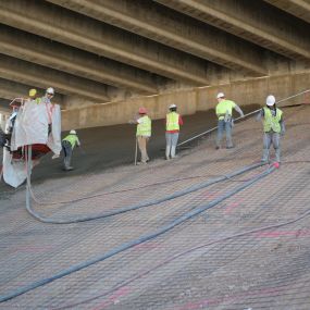 Bridge scour slope protection commercial shotcrete project by BAM Shotcrete