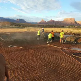 Pond lagoon water feature shotcrete installation in Utah by BAM Shotcrete