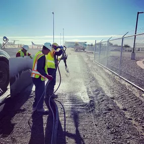 Hardscape shotcrete installation for commercial project in Phoenix by BAM Shotcrete