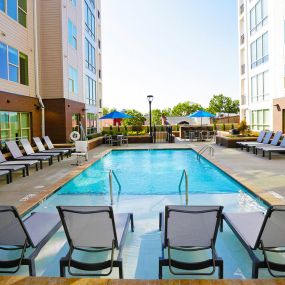 Swimming Pool With Relaxing Sundeck