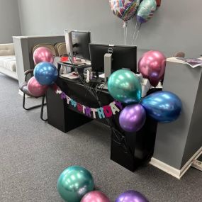 Thank you to my State Farm family here at Kevin Pierson State Farm.
You guys really out did yourselves this year.
From the decorations to the cake and gifts, I deeply appreciate each and everyone of you.
Thank you also to our lovely customers who have called the office, came by, or messaged wishing Happy Birthday.
