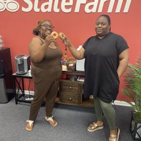 Today at Kevin Pierson State Farm we decided to celebrate STATE FARM 102 ANNIVERSARY with donuts…