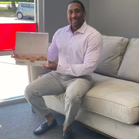 Today at Kevin Pierson State Farm we decided to celebrate STATE FARM 102 ANNIVERSARY with donuts…