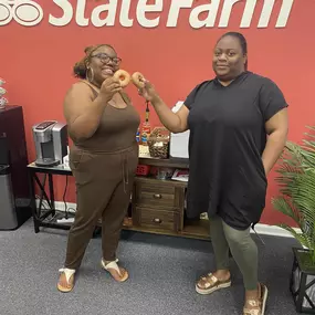 Today at Kevin Pierson State Farm we decided to celebrate STATE FARM 102 ANNIVERSARY with donuts…