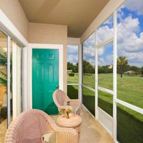 Balcony with storage