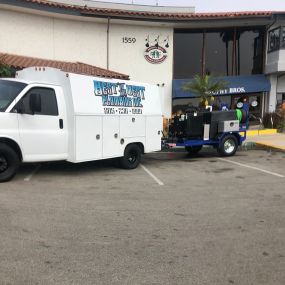 Best In The West Plumbing Inc hydro jetting service at Brophy Bros in the ventura harbor on Spinnaker Dr.
