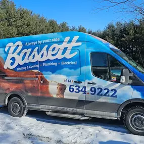 Bassett Services: Heating, Cooling, Plumbing, & Electrical work van
