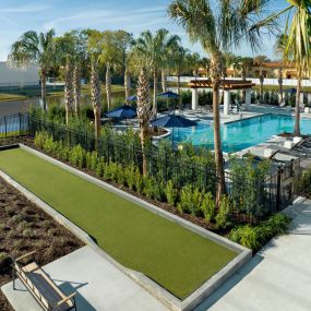 Bocce Ball Court at Jackson Palms Affordable Apartments in Jacksonville, FL