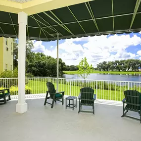 Patio view of the lake