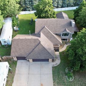 New roofing systems we recently installed in Becker, MN. GAF Timberline® HDZ™ shingles in Barkwood.