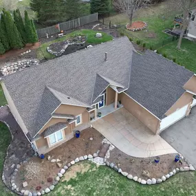 New GAF roofing system we recently installed in Lakeville, MN. GAF Timberline® HDZ™ shingles in Barkwood.