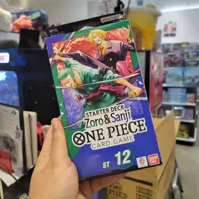 THEY ARE HERE AT DEL AMO! One Piece Starter decks currently in stock at our Torrance location. Keep following or call your local store for status on theis stock! 2 per person- $14.99!