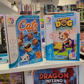 Smart Games is the perfect set of games to challenge your mind with fun brain teasers in several different styles of play! Compact and creative! Check out some of their new games!