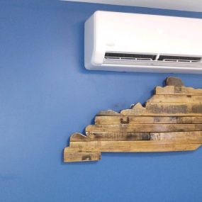 AC on the wall - Ductless Air Conditioning System | Above All Mechanical