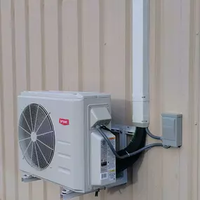 Heat Pump installed - Outdoor HVAC Unit | Above All Mechanical