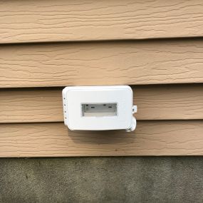 Installed one exterior rated WR (weather-resistant) GFCI device and Hubbell cover plate.