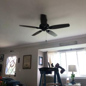 Installed a new Hunter ceiling fan.