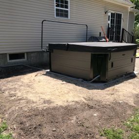 Installed a dedicated 50 amp 240 volt circuit for this beautiful Hot Springs hot tub.